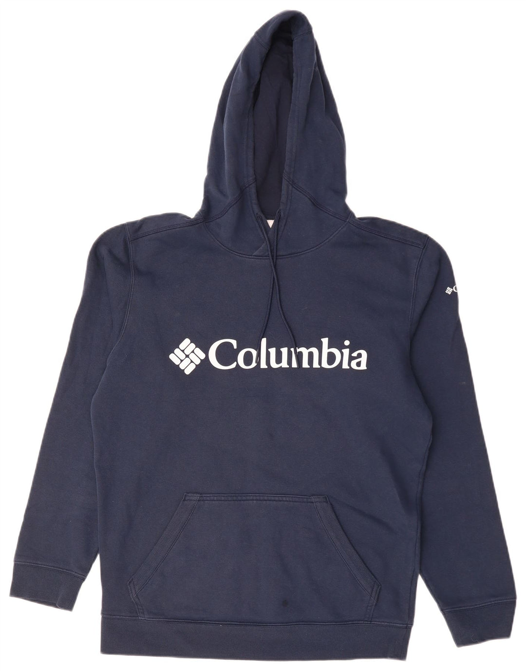 COLUMBIA Herren-Kapuzenpullover mit Grafik, mittlere marineblaue Baumwolle