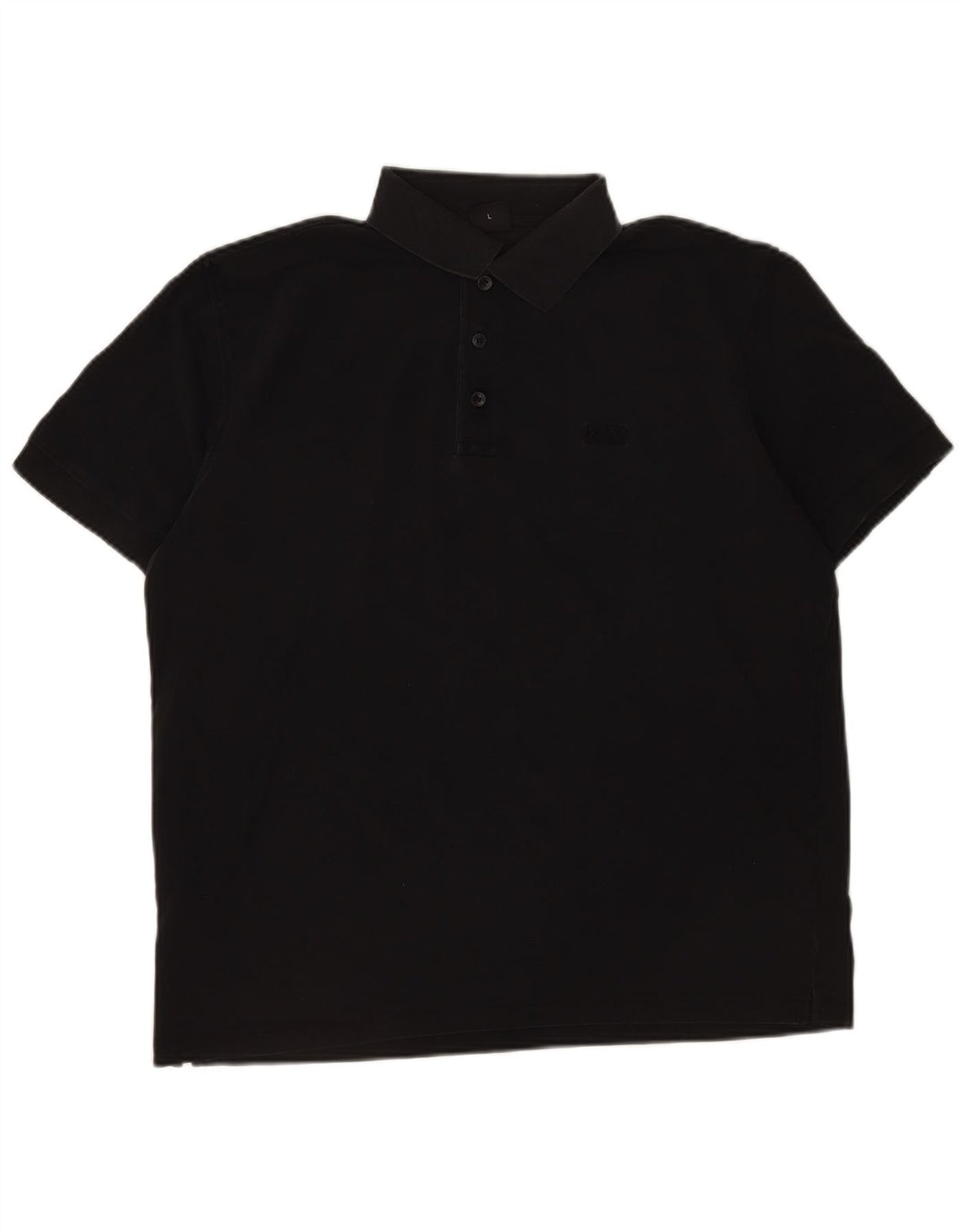 Hugo Boss Herren-Poloshirt, groß, schwarze Baumwolle