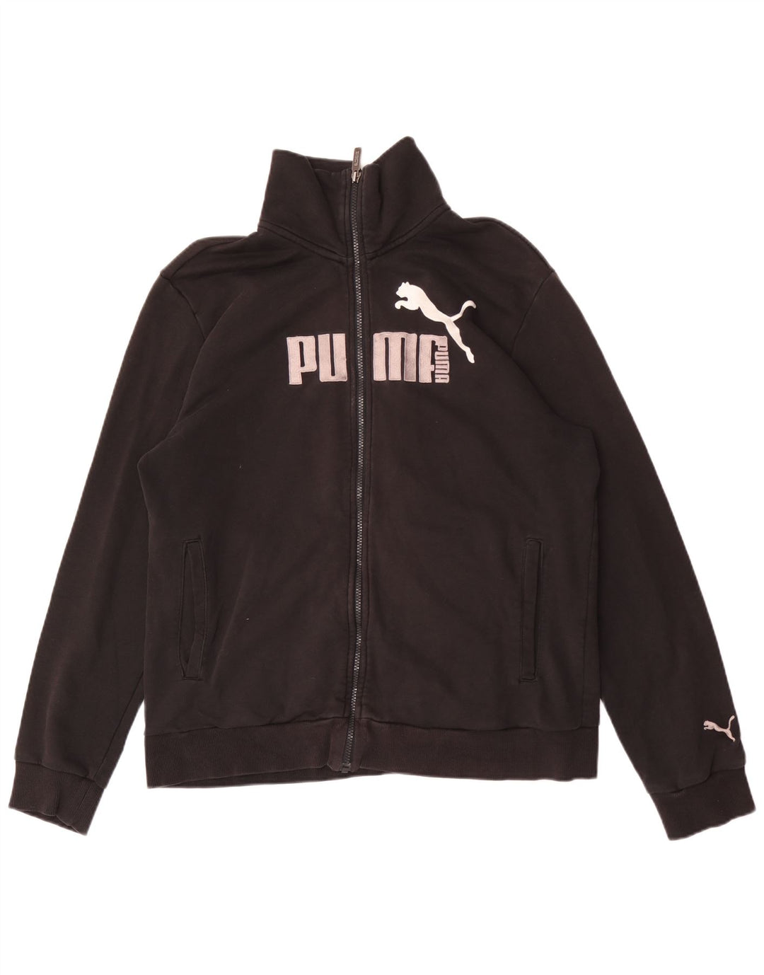 Puma Herren Grafik-Trainingsanzug-Oberteil, Jacke, Größe L, Schwarz