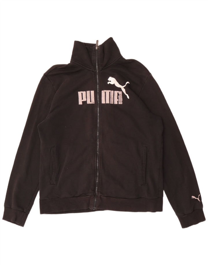 Puma Herren Grafik-Trainingsanzug-Oberteil, Jacke, Größe L, Schwarz