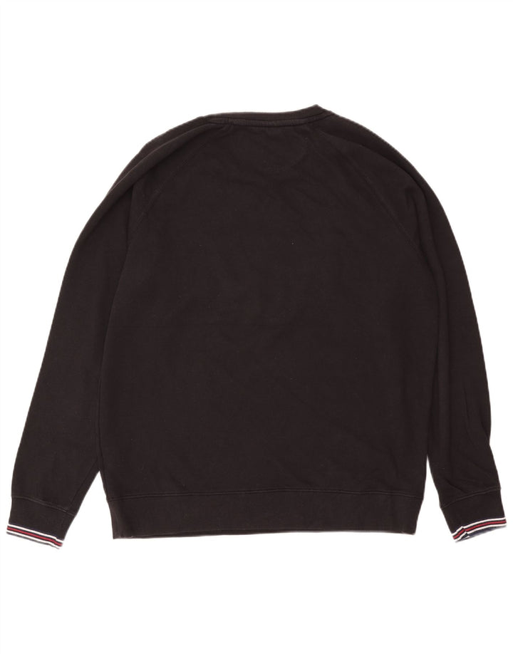 Fila Herren-Sweatshirt mit Grafik, groß, aus schwarzer Baumwolle