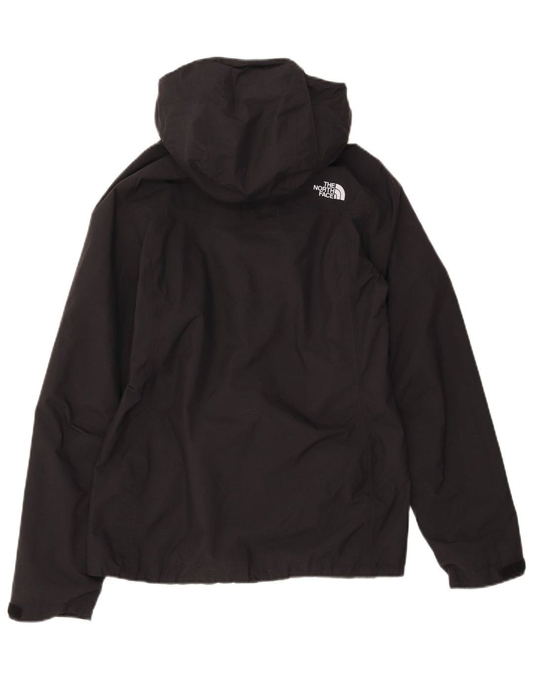 The North Face Damen-Windbreakerjacke mit Kapuze, UK 10, Größe S, schwarzes Nylon