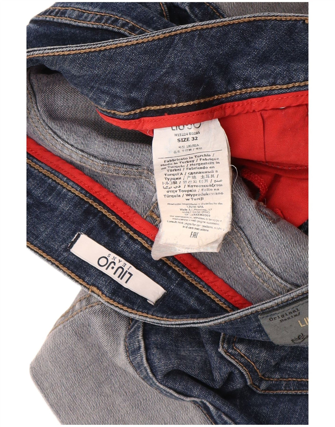 Liu Jo Damen Jeansrock W32 Große marineblaue Baumwolle