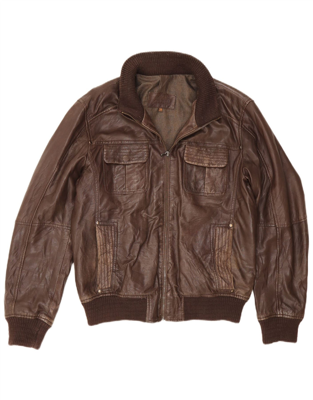 Conbipel Herren Lederjacke IT 50 Large Braun