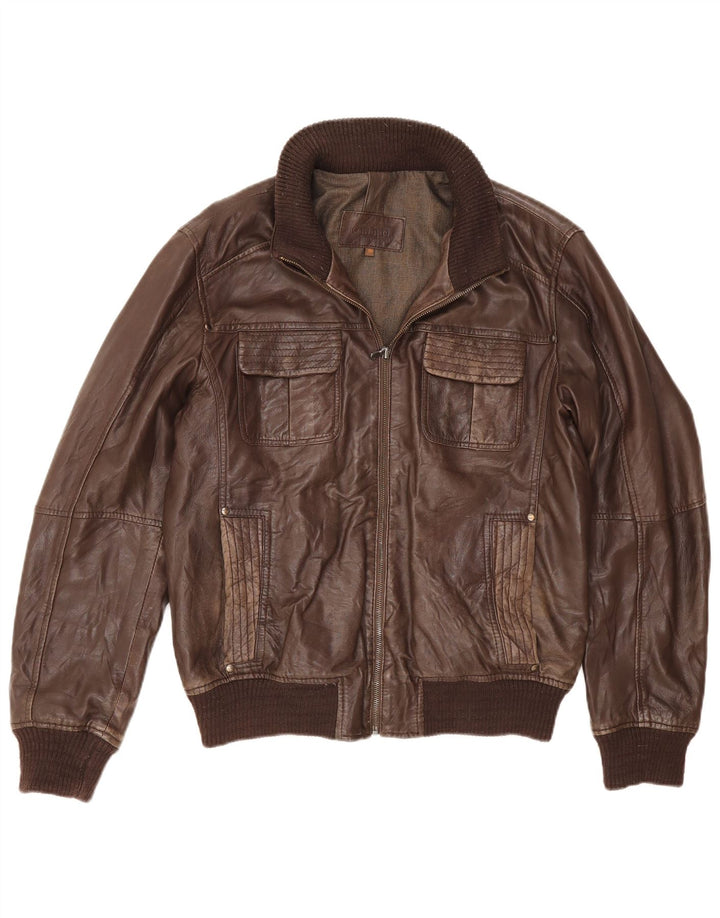 Conbipel Herren Lederjacke IT 50 Large Braun