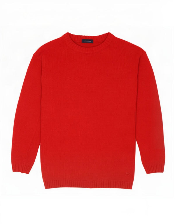 Burberry Jungen-Pullover mit U-Boot-Ausschnitt, 13–14 Jahre, Rot
