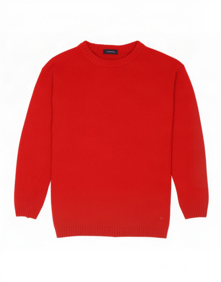Burberry Jungen-Pullover mit U-Boot-Ausschnitt, 13–14 Jahre, Rot