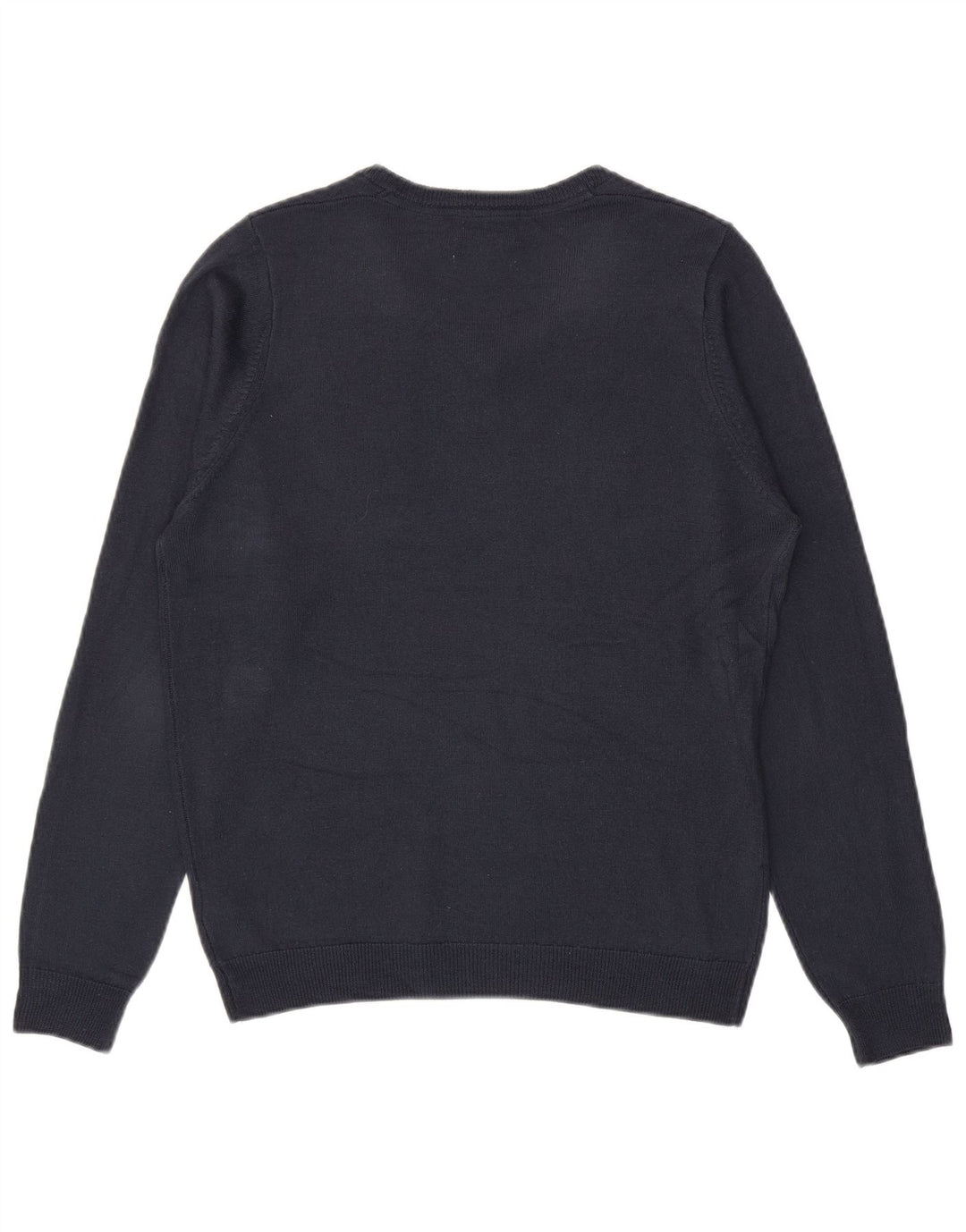 Marks & Spencer Herren-Pullover mit V-Ausschnitt, Mittelblau, Acryl