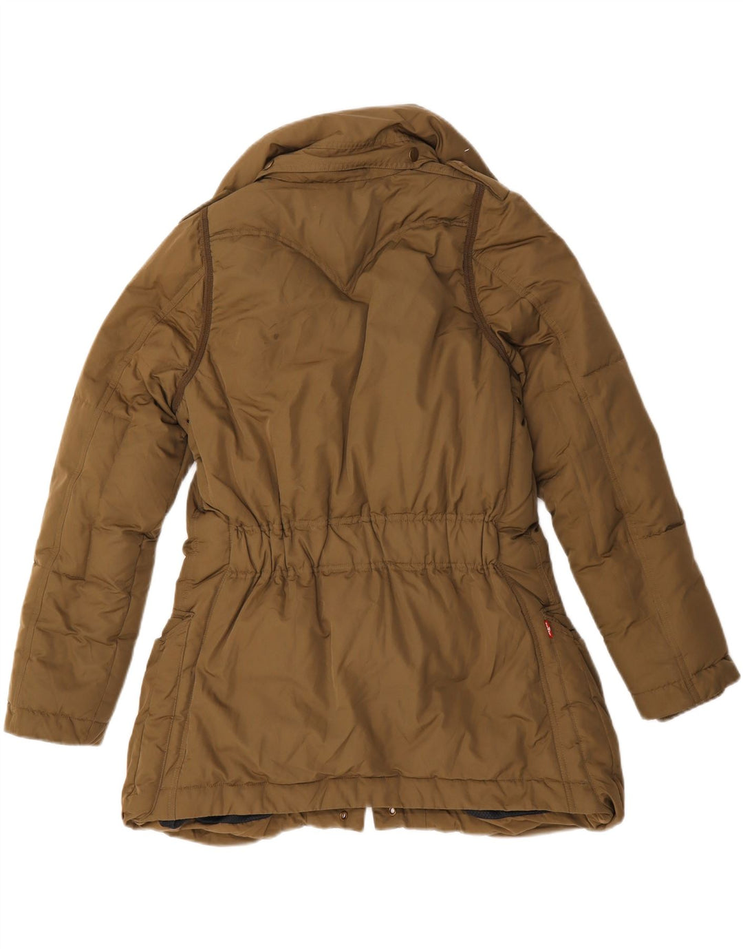 LEVI'S Womens Padded Jacket UK 10 Small Khaki Polyester Vintage Levi's and Second-Hand Levi's from Messina Hembry 