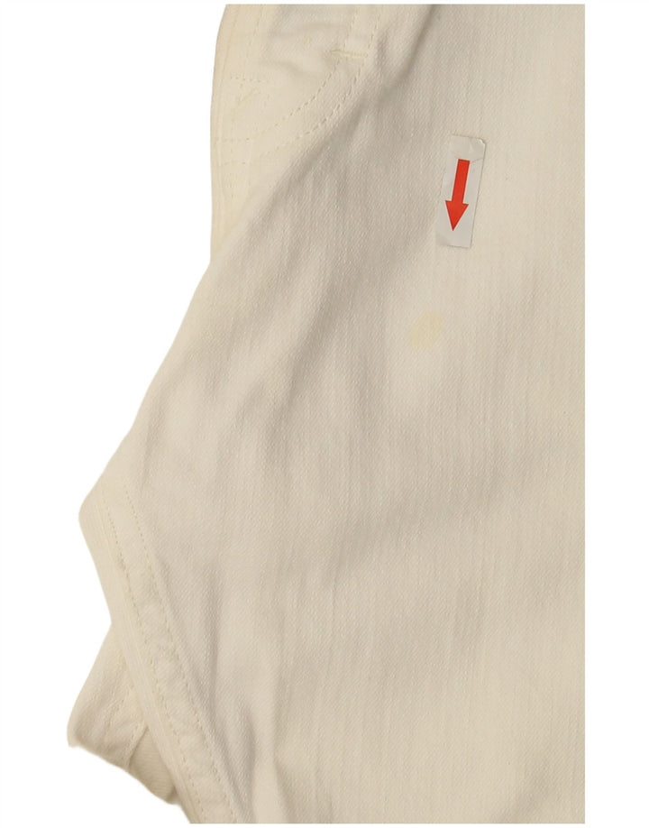Lee Damen Powell Jeans W36 L33 Weiße Baumwolle