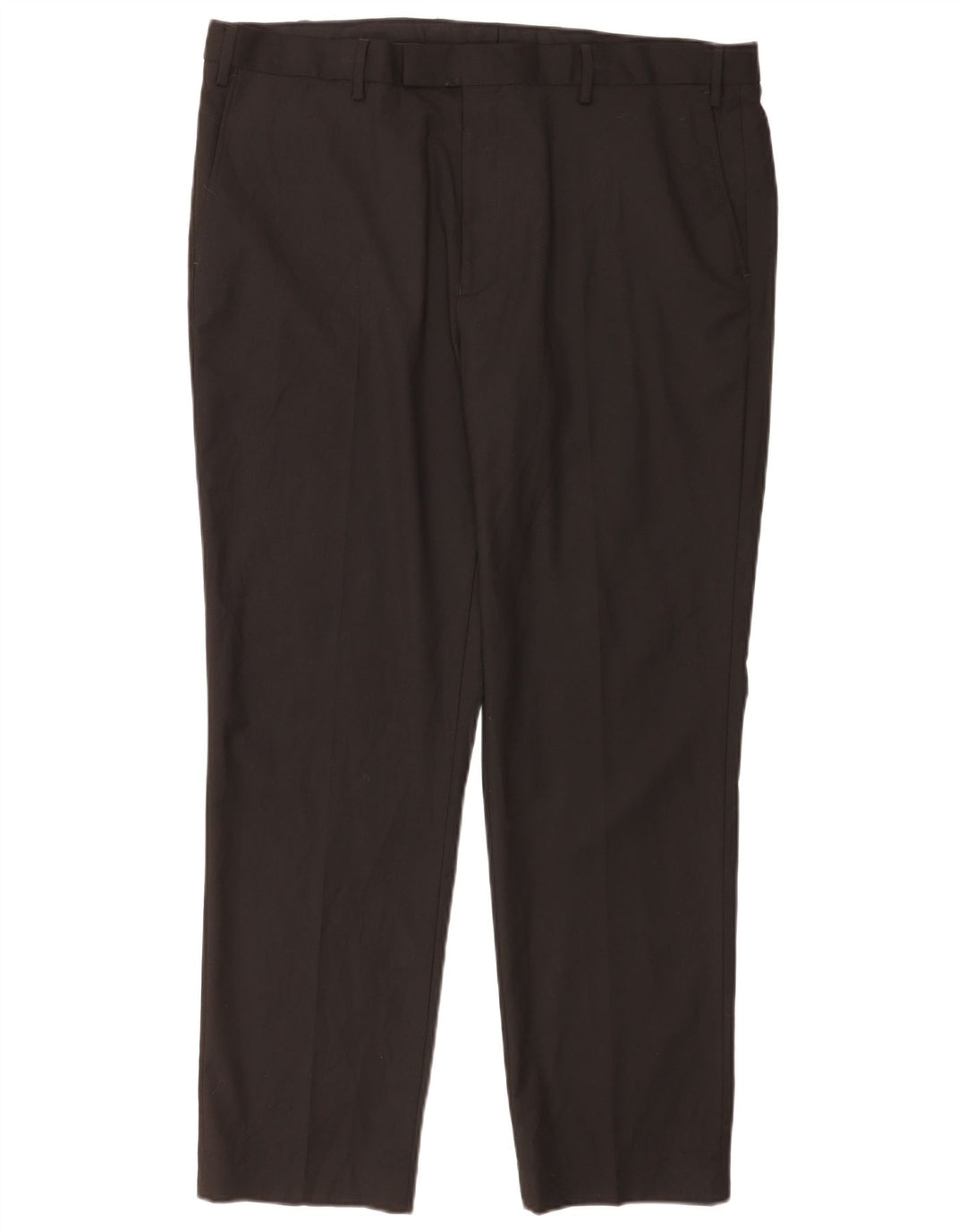 Marks & Spencer Herren-Anzughose mit normaler Passform, W40 L31, schwarzes Polyester