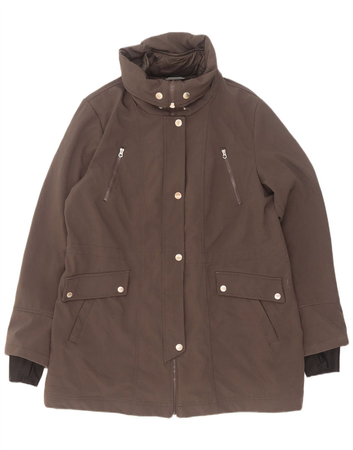 Nautica Damen Sherpa-Windbreaker-Mantel UK 18 XL Grau Polyester