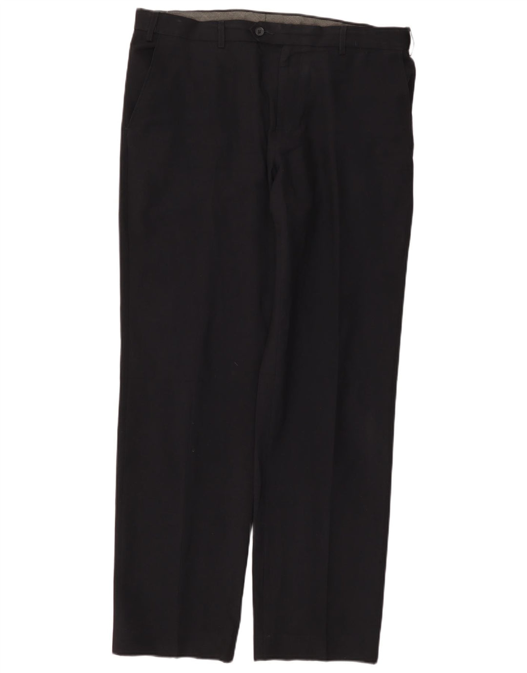 MARKS & SPENCER Herren-Anzughose mit normaler Passform, W36 L33, marineblaues Polyester