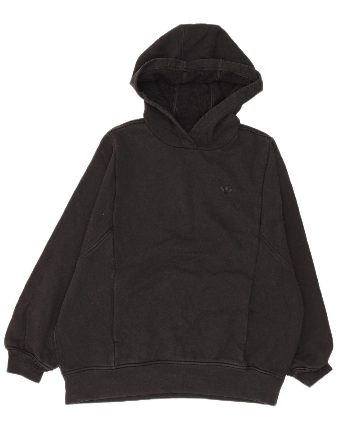 Adidas Herren Kapuzenpullover, groß, aus schwarzer Baumwolle