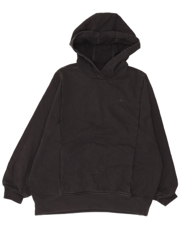 Adidas Herren Kapuzenpullover, groß, aus schwarzer Baumwolle