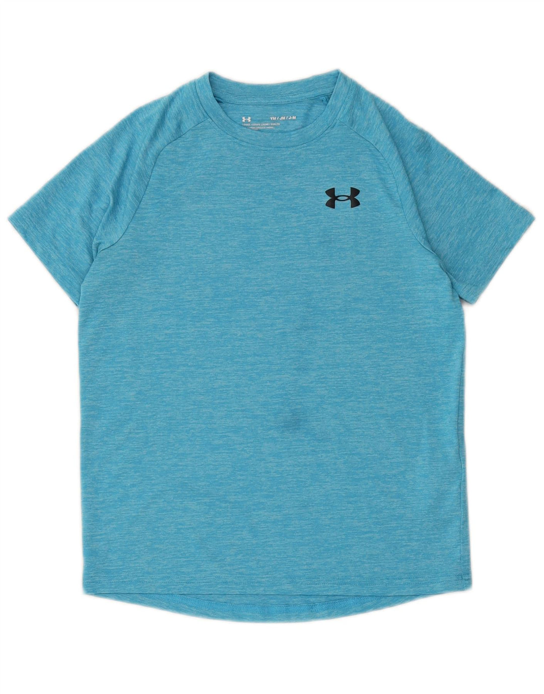 Under Armour T-Shirt-Oberteil für Jungen, 9–10 Jahre, mittelblau geflecktes Polyester