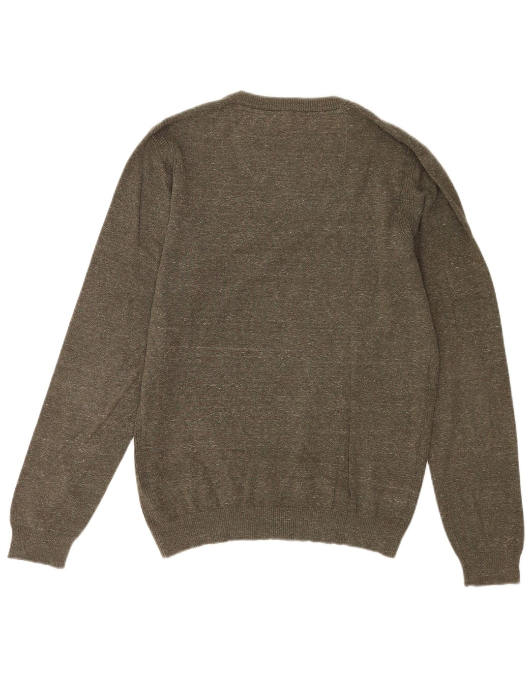 Diesel Herren-Pullover mit Rundhalsausschnitt, Mittelkhaki meliert