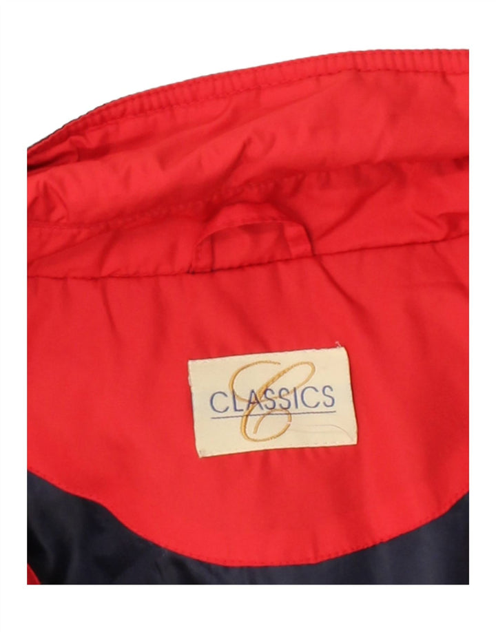 CLASSICS Womens Hooded Windbreaker Coat UK 18 XL Navy Blue