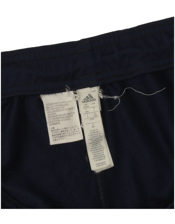 Adidas Herren-Trainingshose, Größe 42/44, groß, marineblau, Polyester