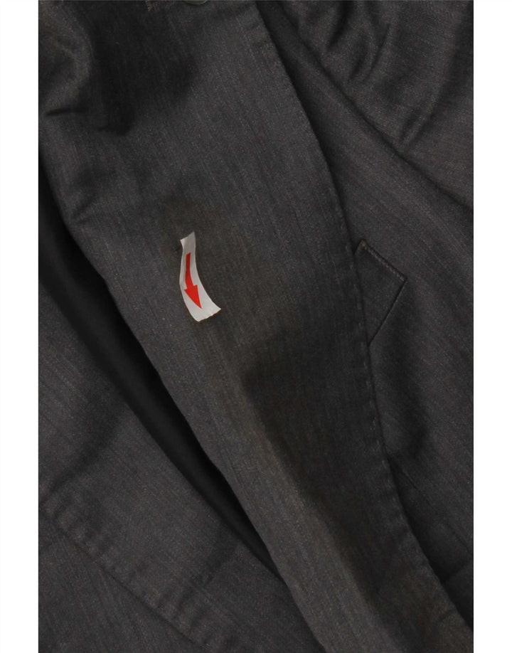 Zara Herren-Blazer mit 2 Knöpfen, EU 48, mittelgraues Polyester