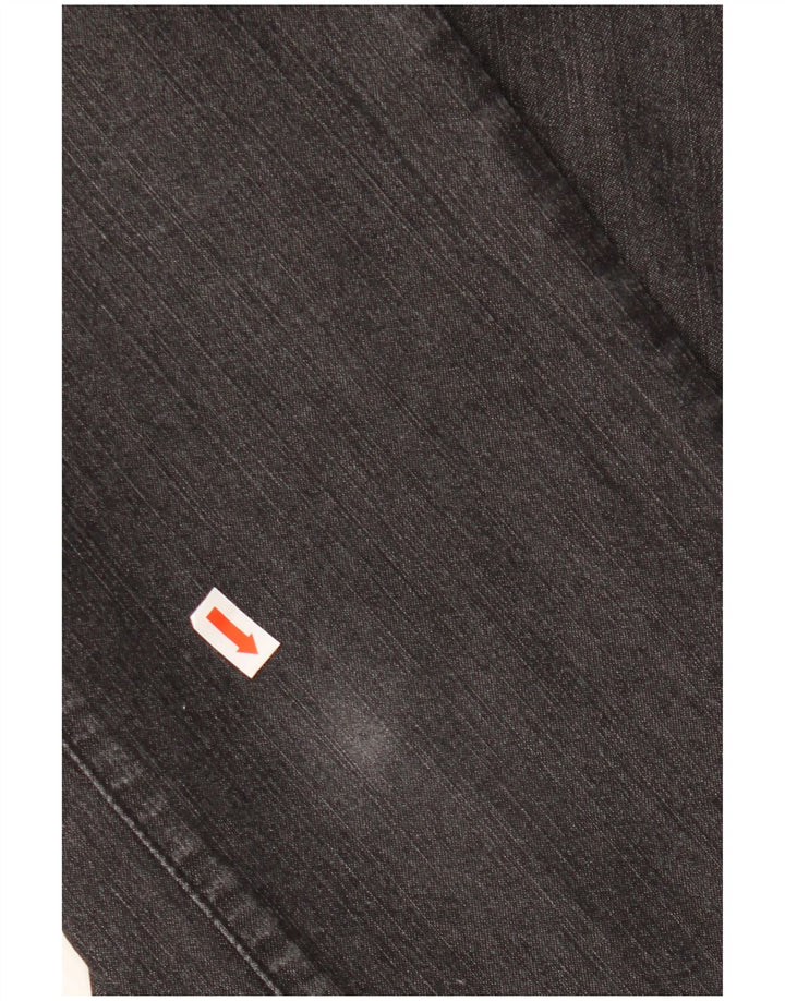 TRUSSARDI Damen Straight Jeans W25 L29 Schwarze Baumwolle