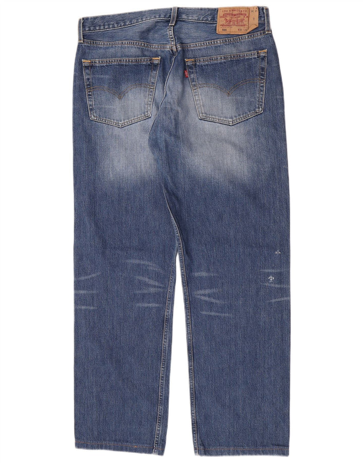Levi's Herren 501 Straight Jeans W38 L30 Blaue Baumwolle
