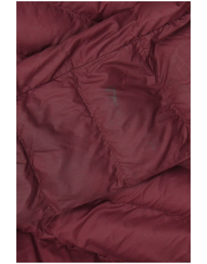Mountain Warehouse Wattierte Jacke mit Kapuze für Damen, UK 12, Medium, Burgunderrotes Nylon