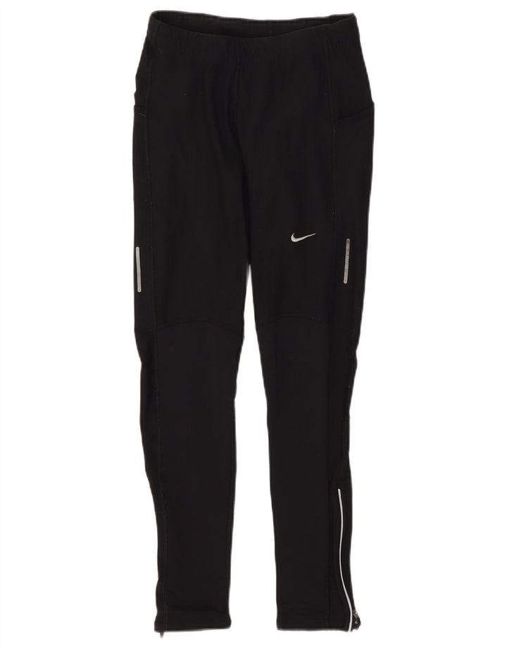 NIKE Damen Dri Fit Leggings UK 8 Small Schwarz Polyester