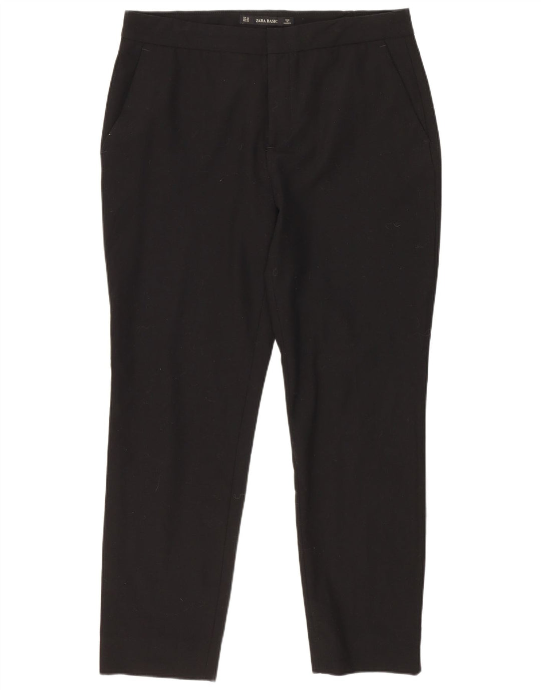 Zara Damen Slim Anzughose EU 38 Small W28 L26 Schwarz