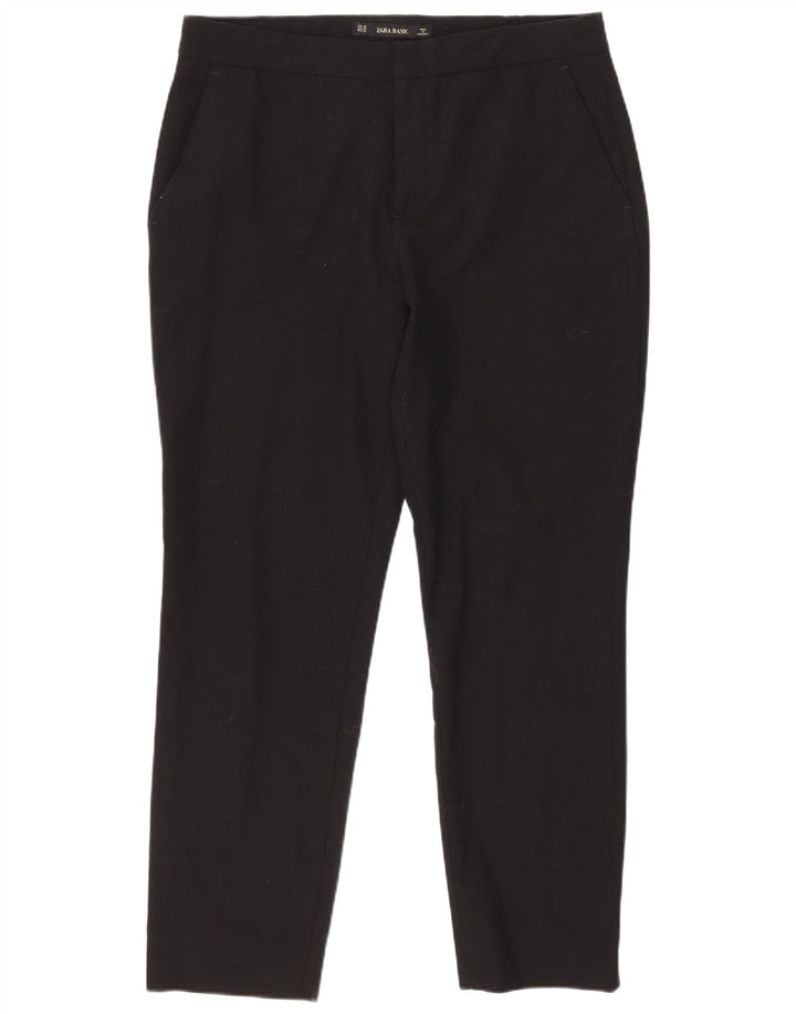 Zara Damen Slim Anzughose EU 38 Small W28 L26 Schwarz
