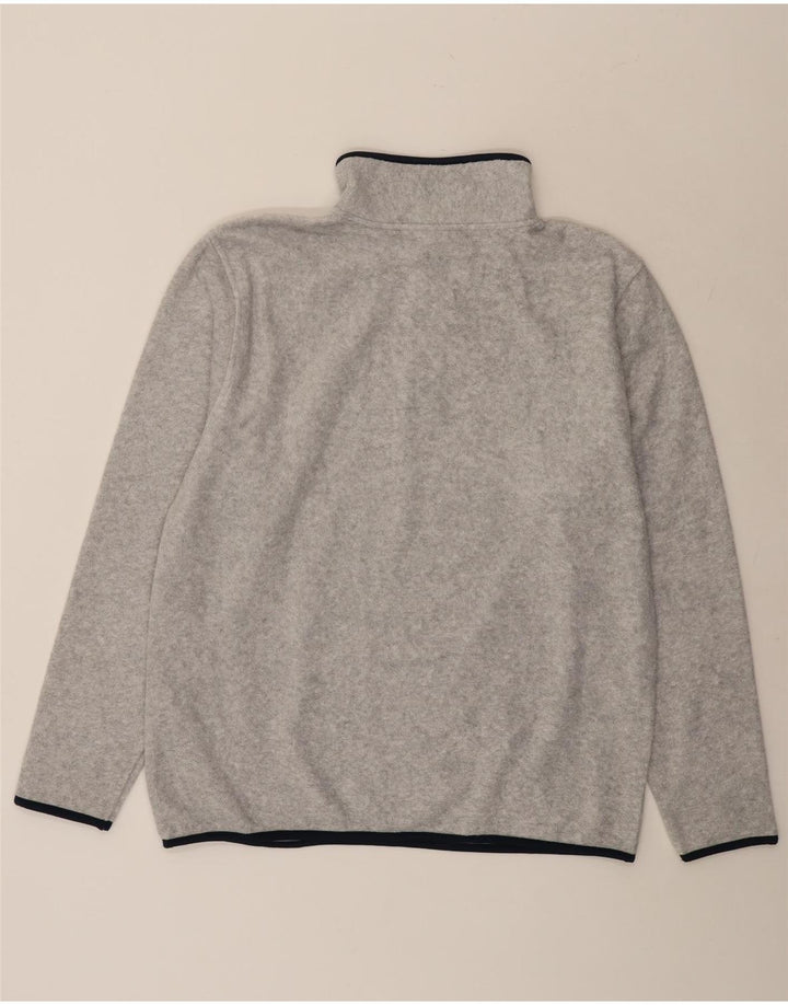 Asics Herren-Fleecepullover mit Reißverschluss, XL, graues Polyester
