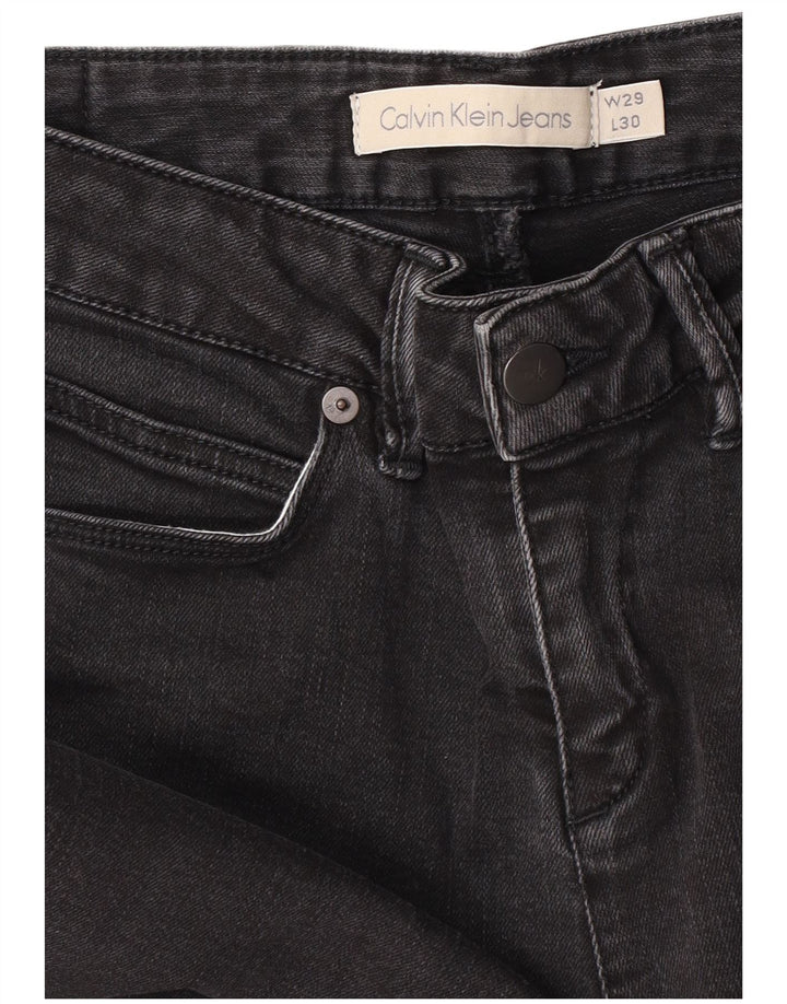 Calvin Klein Damen Slim Jeans W29 L30 Grau
