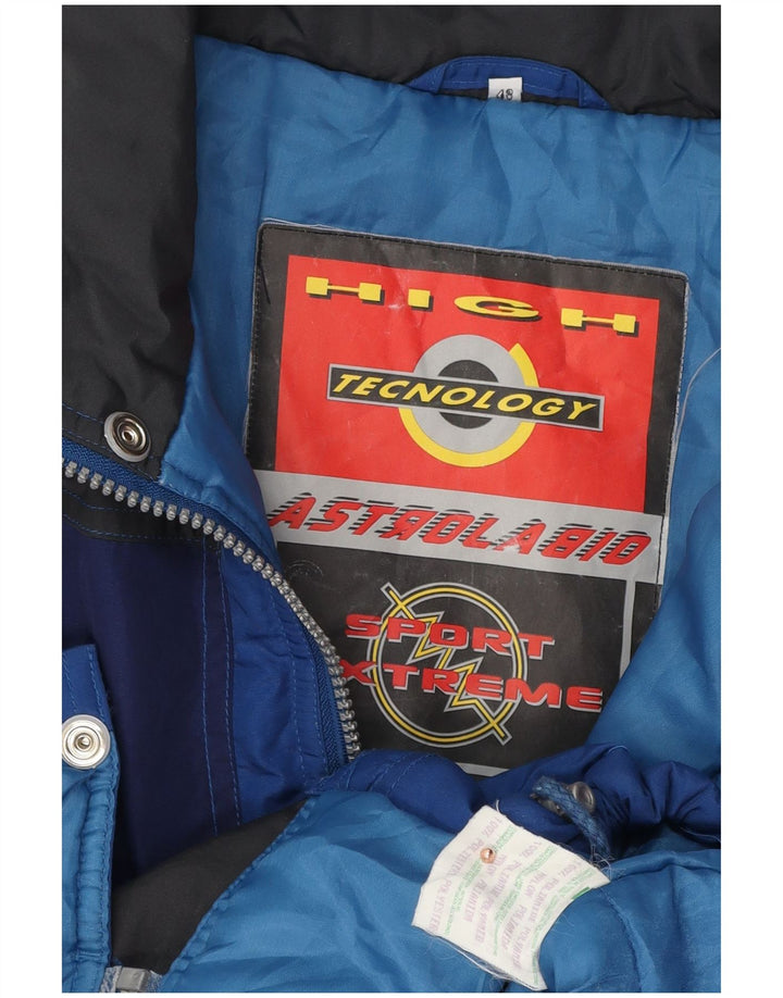 Astrolabio Herren-Skijacke US 48 4XL Blaues Colourblock-Polyamid