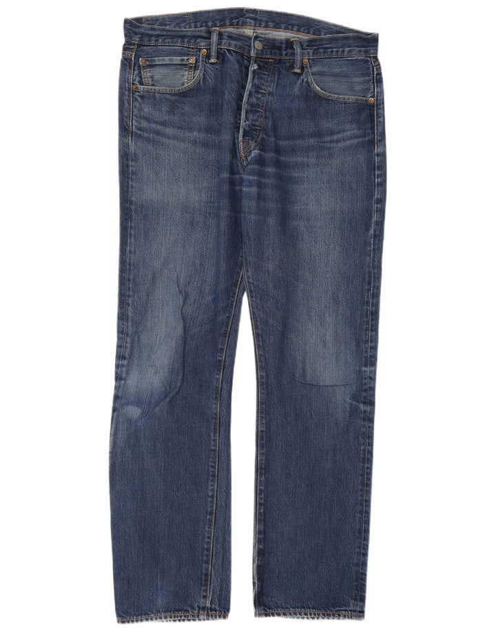 Levi's Herren 501 Straight Jeans W34 L32 Blau