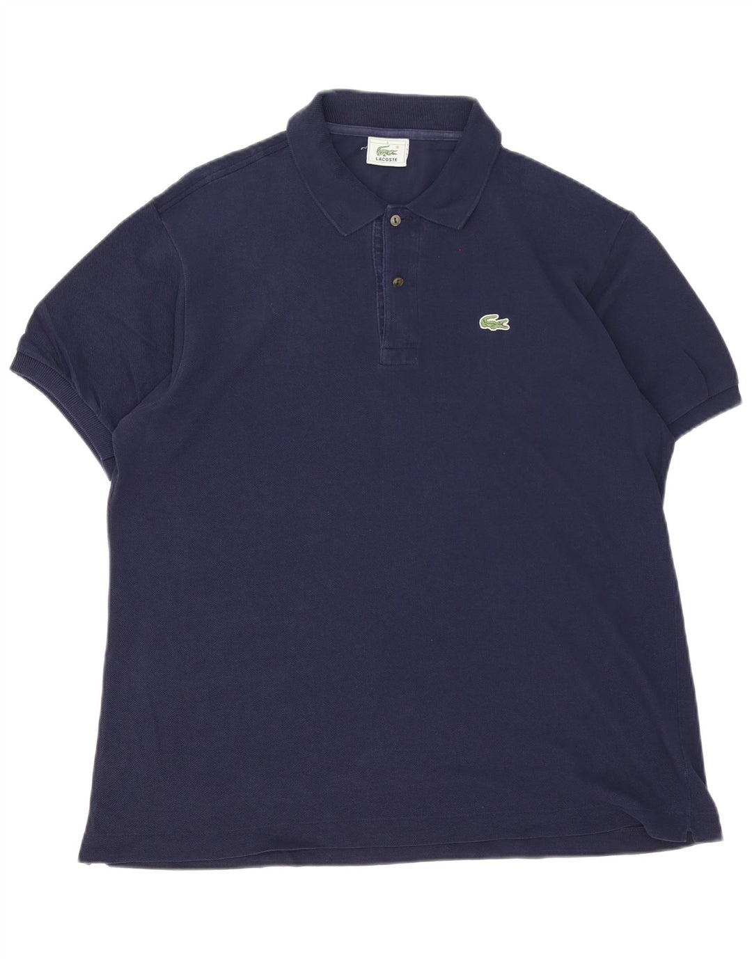 Lacoste Herren-Poloshirt, Größe 5, groß, marineblaue Baumwolle
