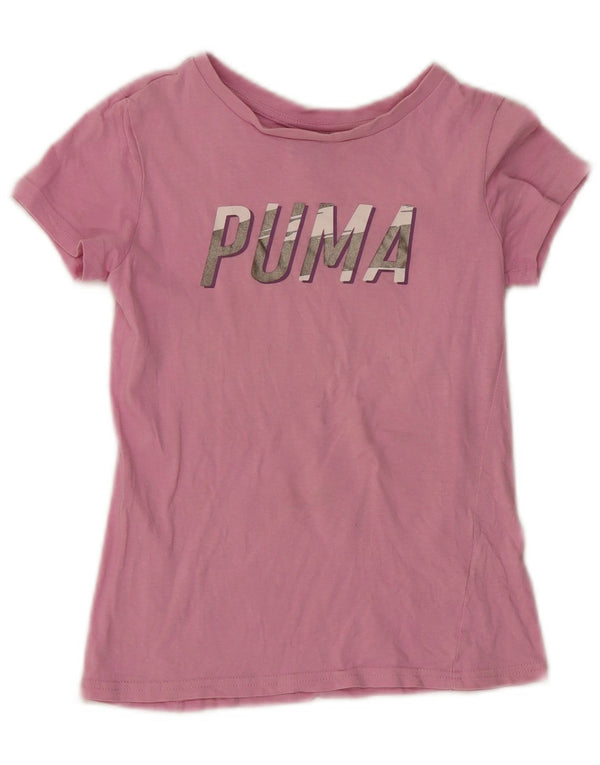 Puma Mädchen Grafik T-Shirt Top 9–10 Jahre Lila