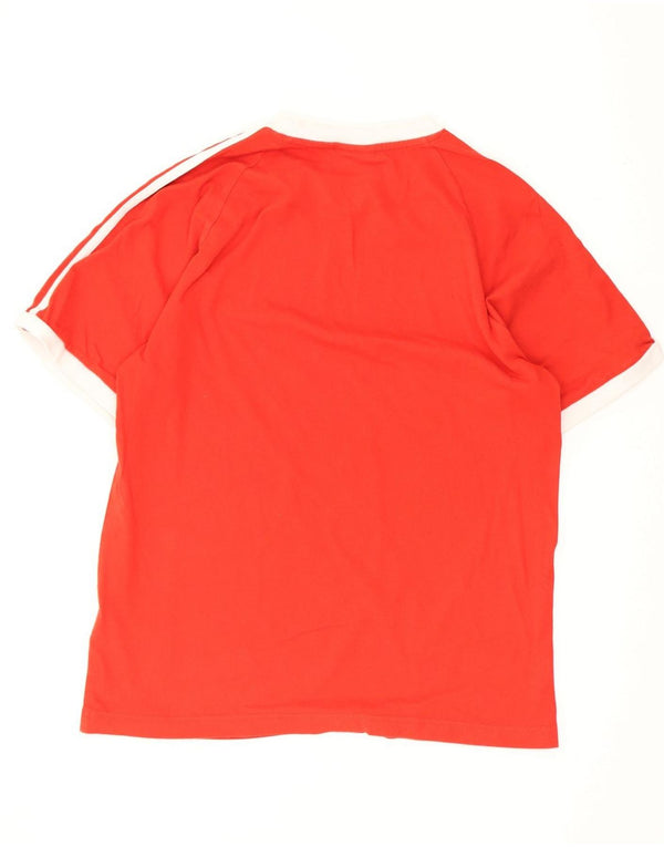 Adidas Herren T-Shirt Top Small Rot Baumwolle