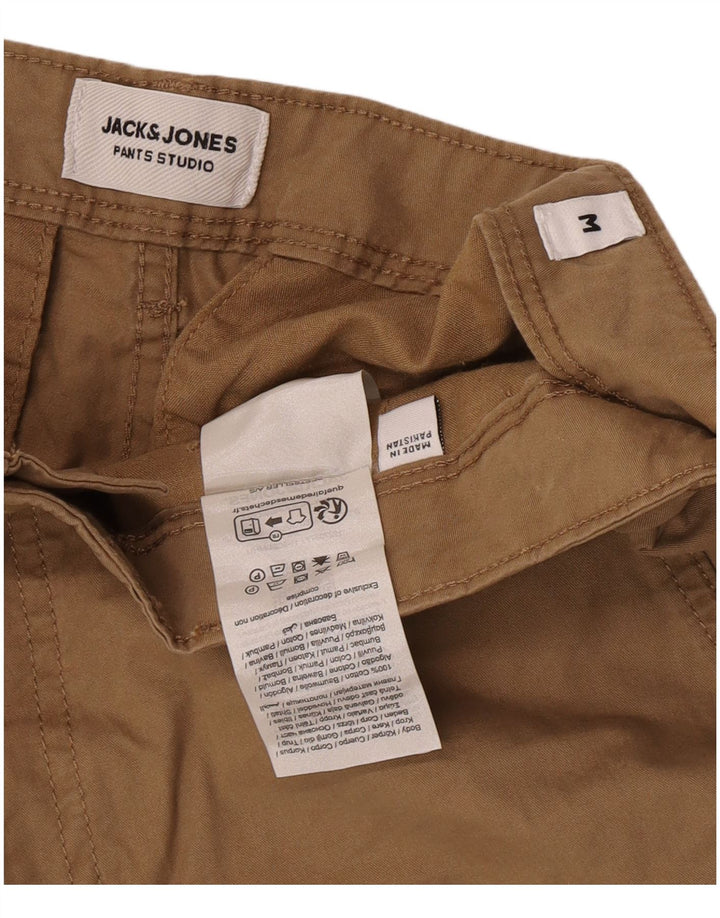 Jack & Jones Herren Cargoshorts Medium W32 Beige Baumwolle