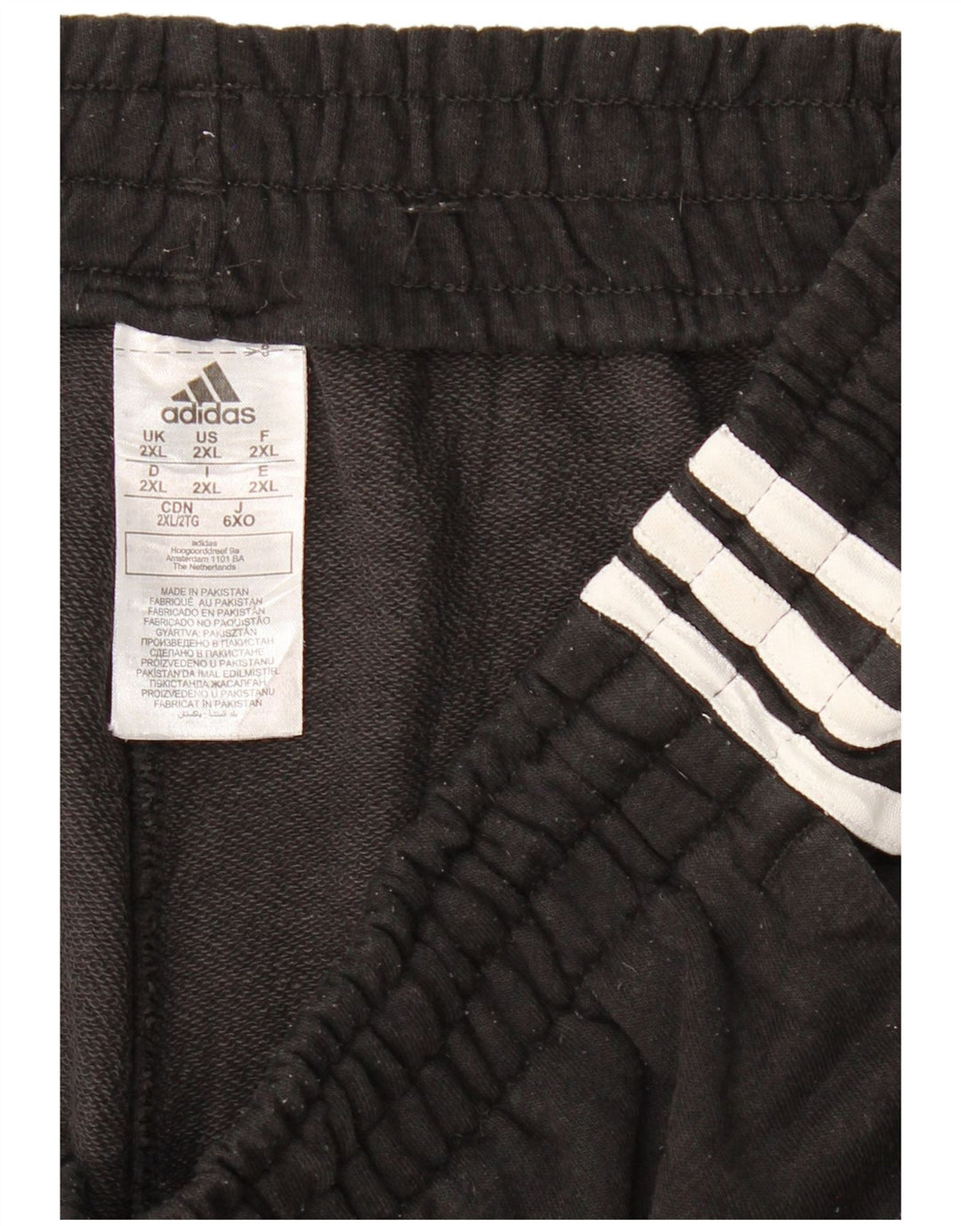 ADIDAS Herren Trainingshose Jogger 2XL Schwarz Baumwolle