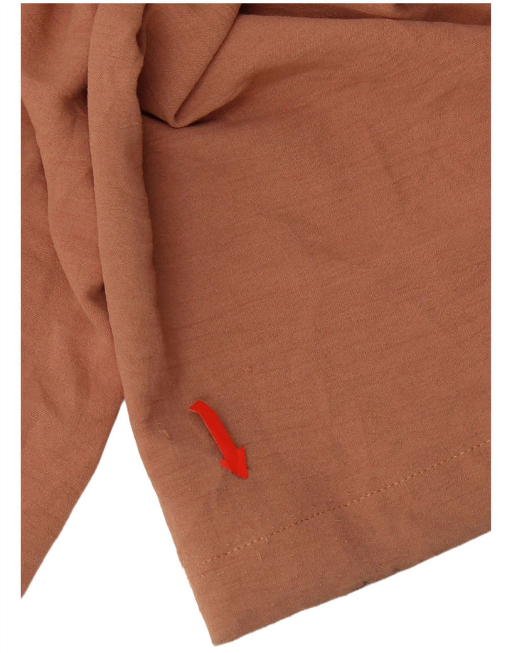 Zara Damen-Freizeithose mit weitem Bein, groß, W32, L32, braun, Polyester