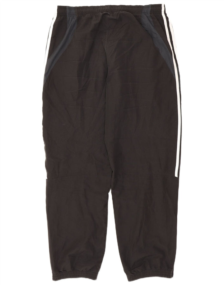 Adidas Herren-Trainingshose, Jogginghose, groß, schwarzes Farbblock-Polyester
