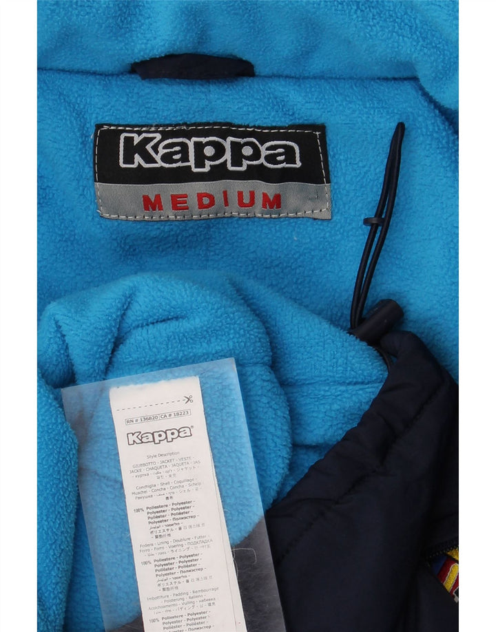 Kappa Herren Graphic Windjacke UK 38 Mittel Marineblau