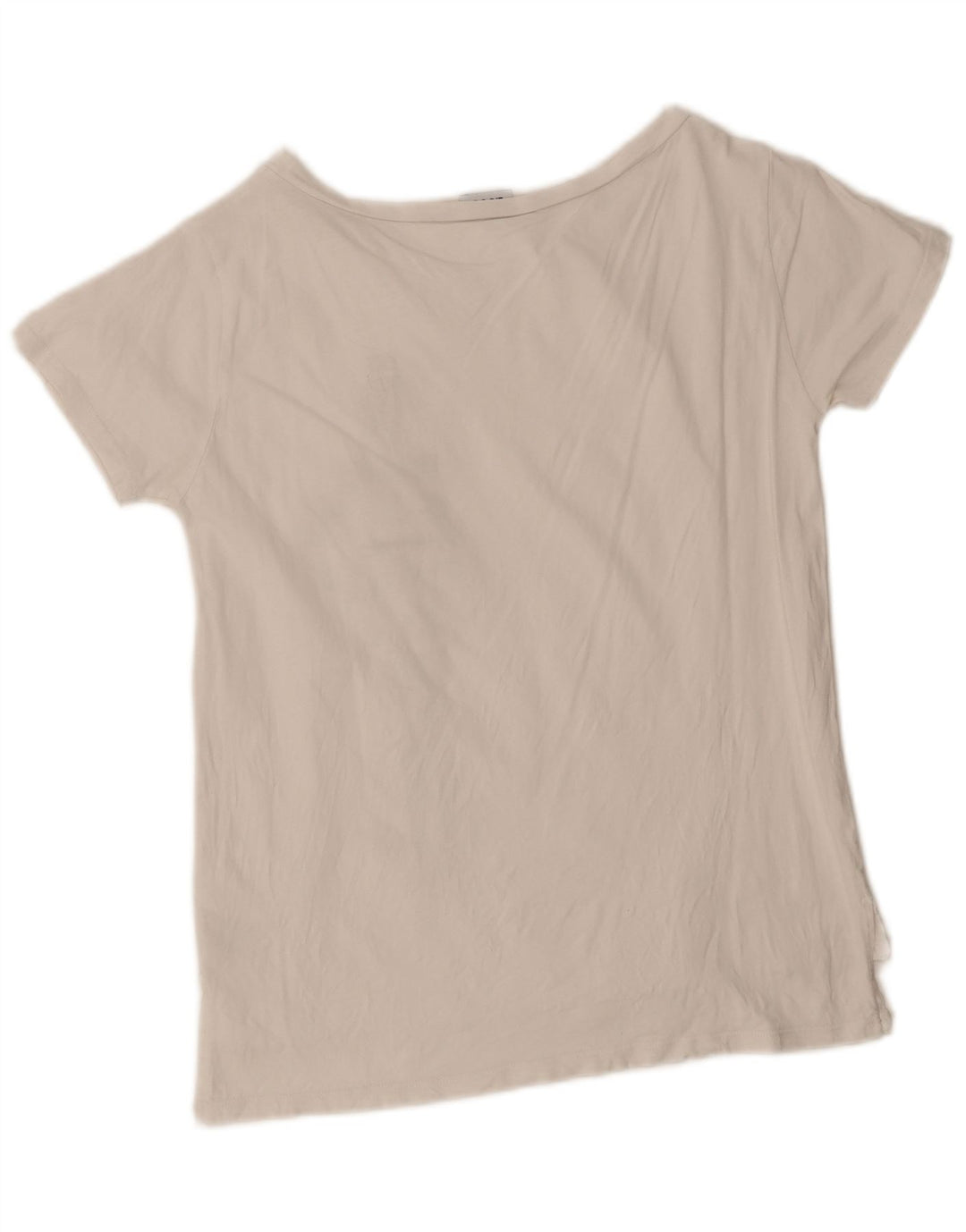 Liu Jo Damen Grafik-T-Shirt-Oberteil UK 14 Mittelweiße Baumwolle