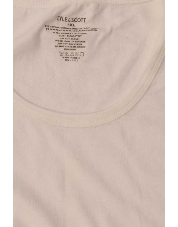 Lyle & Scott Herren T-Shirt Top 4XL Weiße Baumwolle