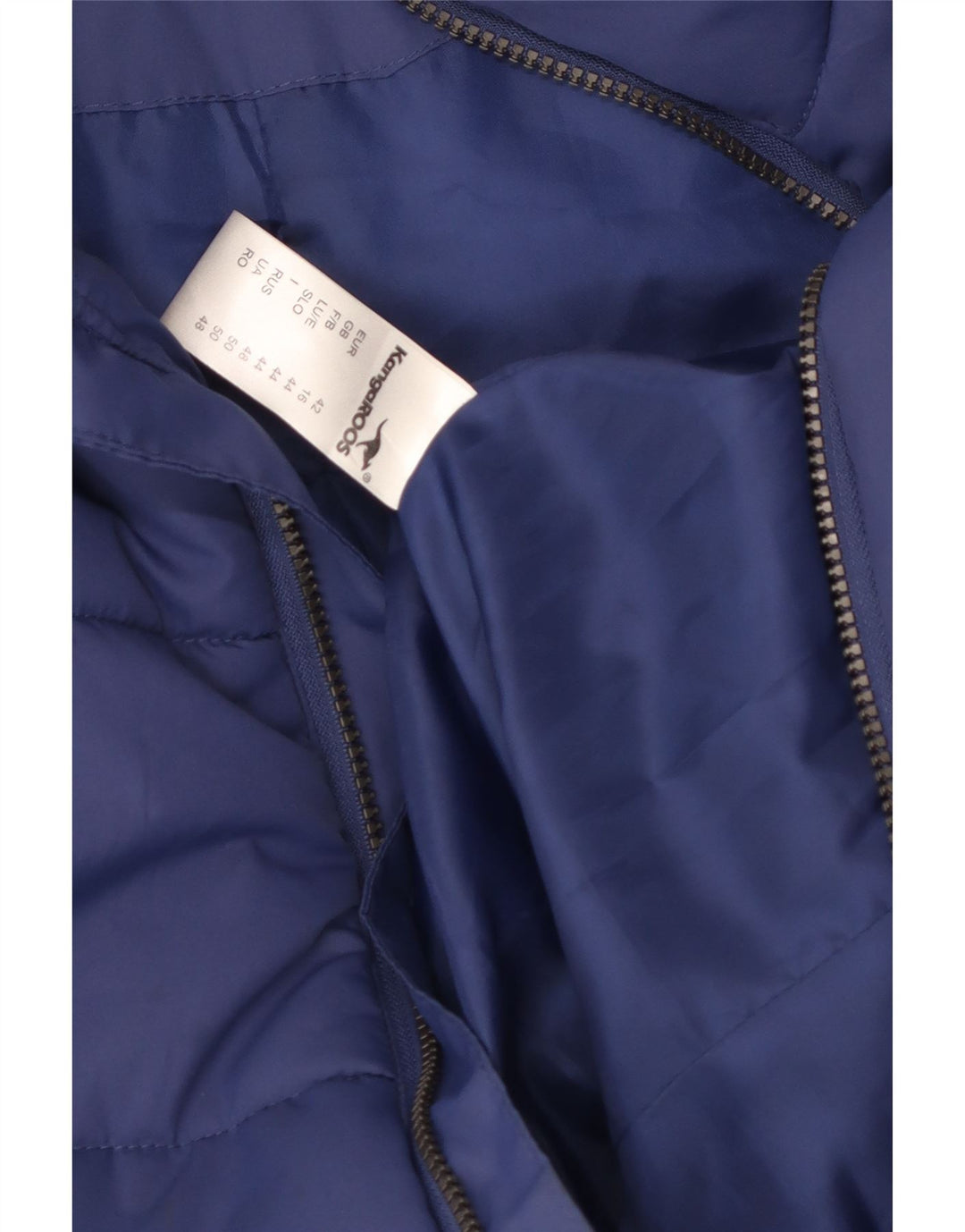 KANGAROOS Herren Wattierte Weste UK 16 Large Blau Polyester