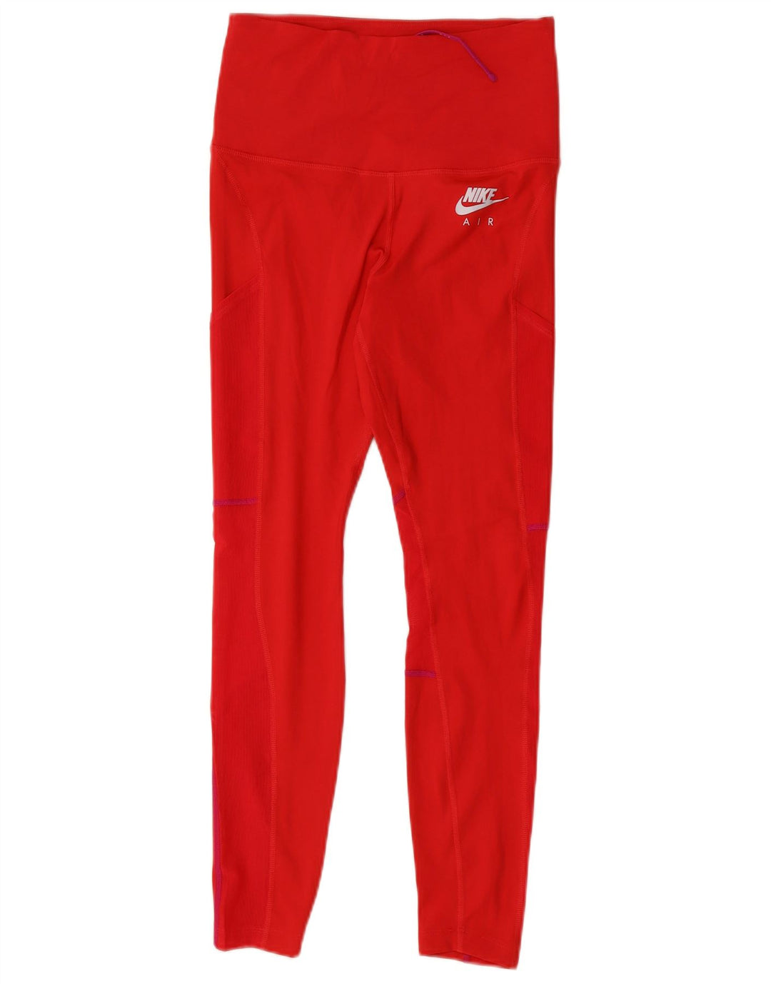 NIKE Damen Dri Fit Leggings UK 8 Small Rot Polyester