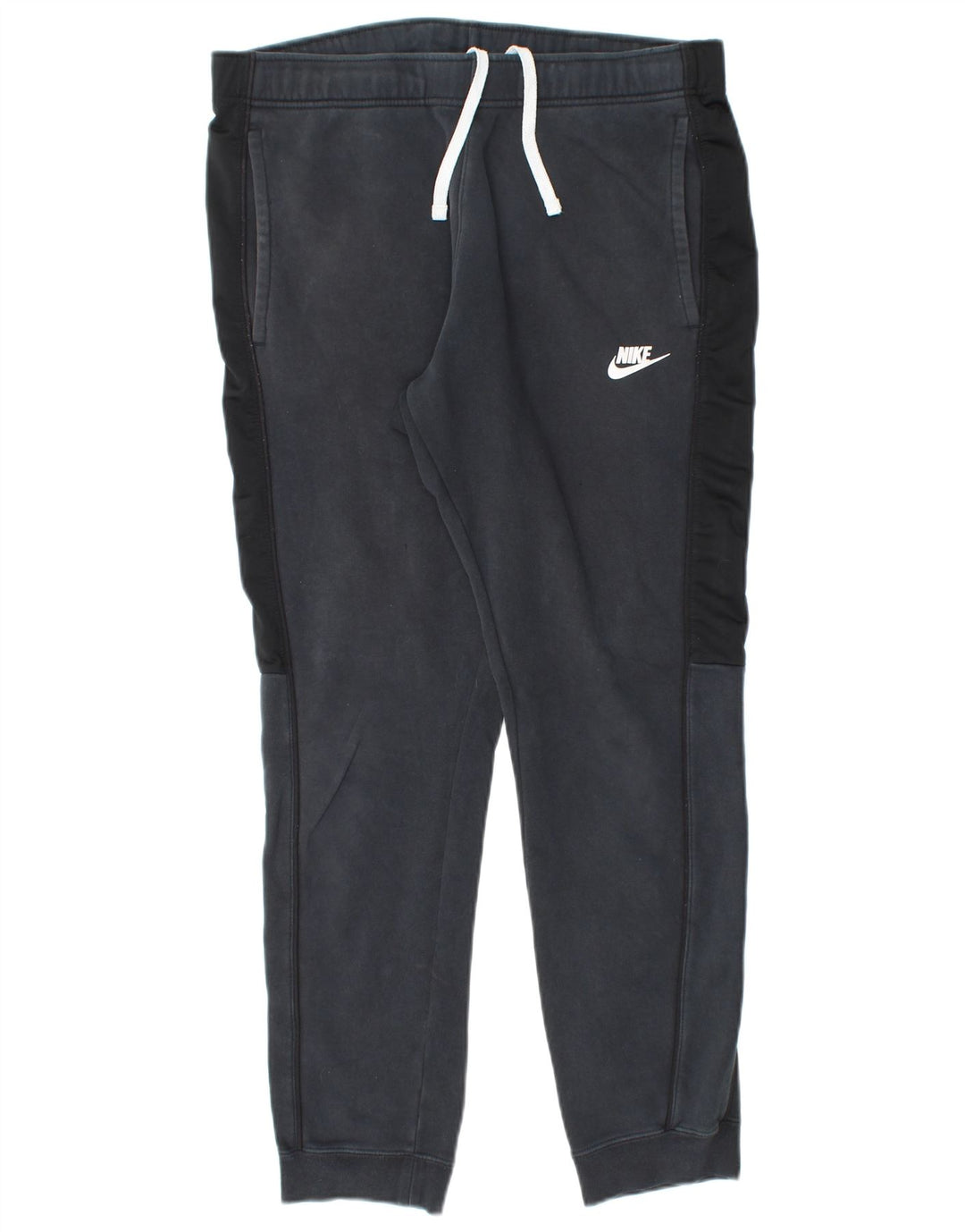 NIKE Herren-Trainingshose, Jogginghose, Mittelschwarz, Colourblock-Baumwolle