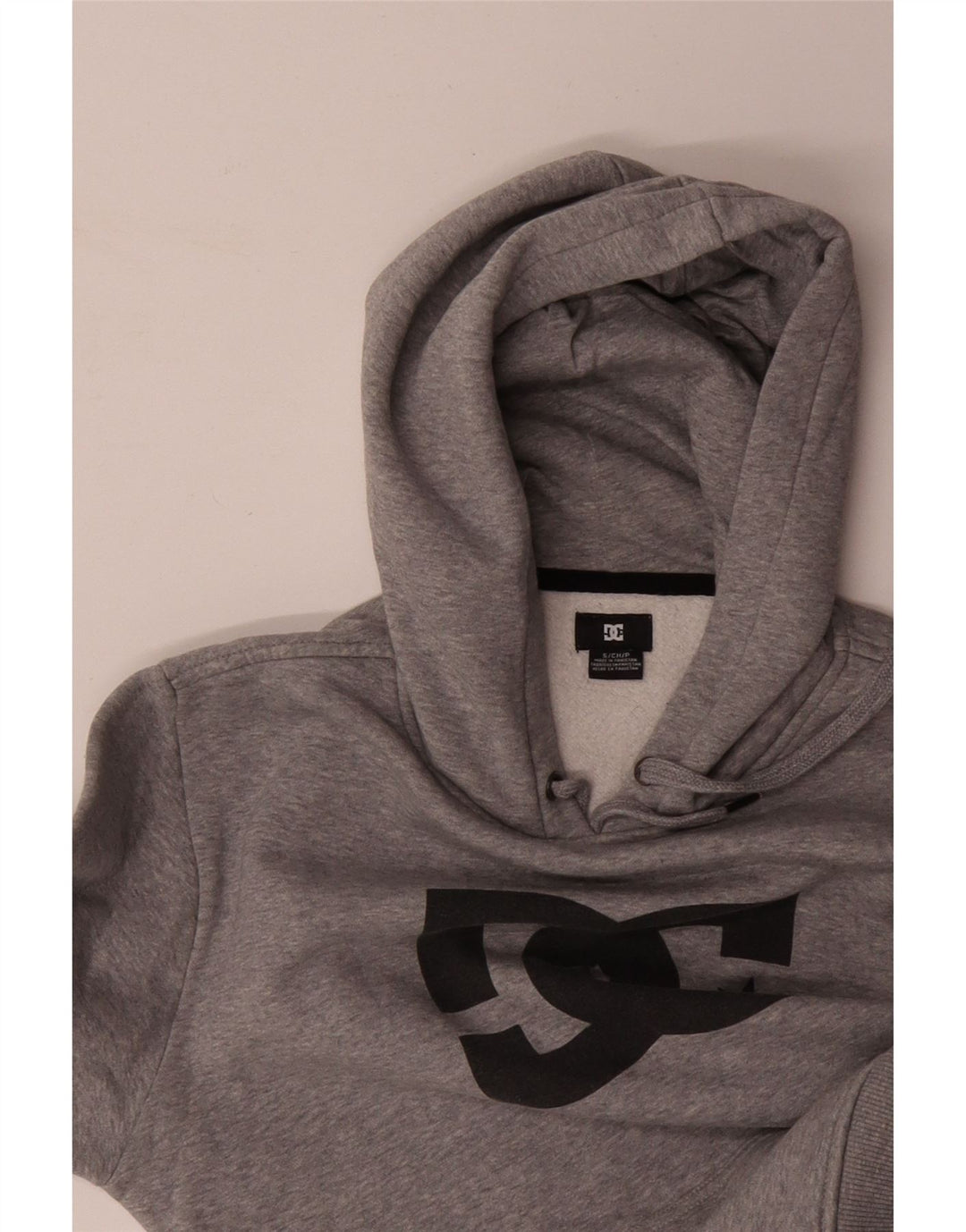 DC Herren-Kapuzenpullover mit Grafik, Größe S, Grau, Baumwolle