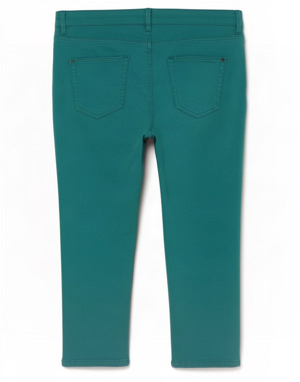 Marks & Spencer Damen Tapered Capri-Hose UK 18 XL W36 L20 Türkis