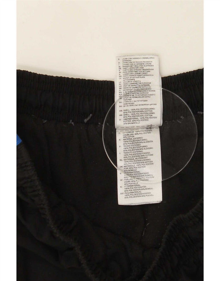 Adidas Herren-Trainingshose, Jogginghose, groß, aus schwarzem Polyester